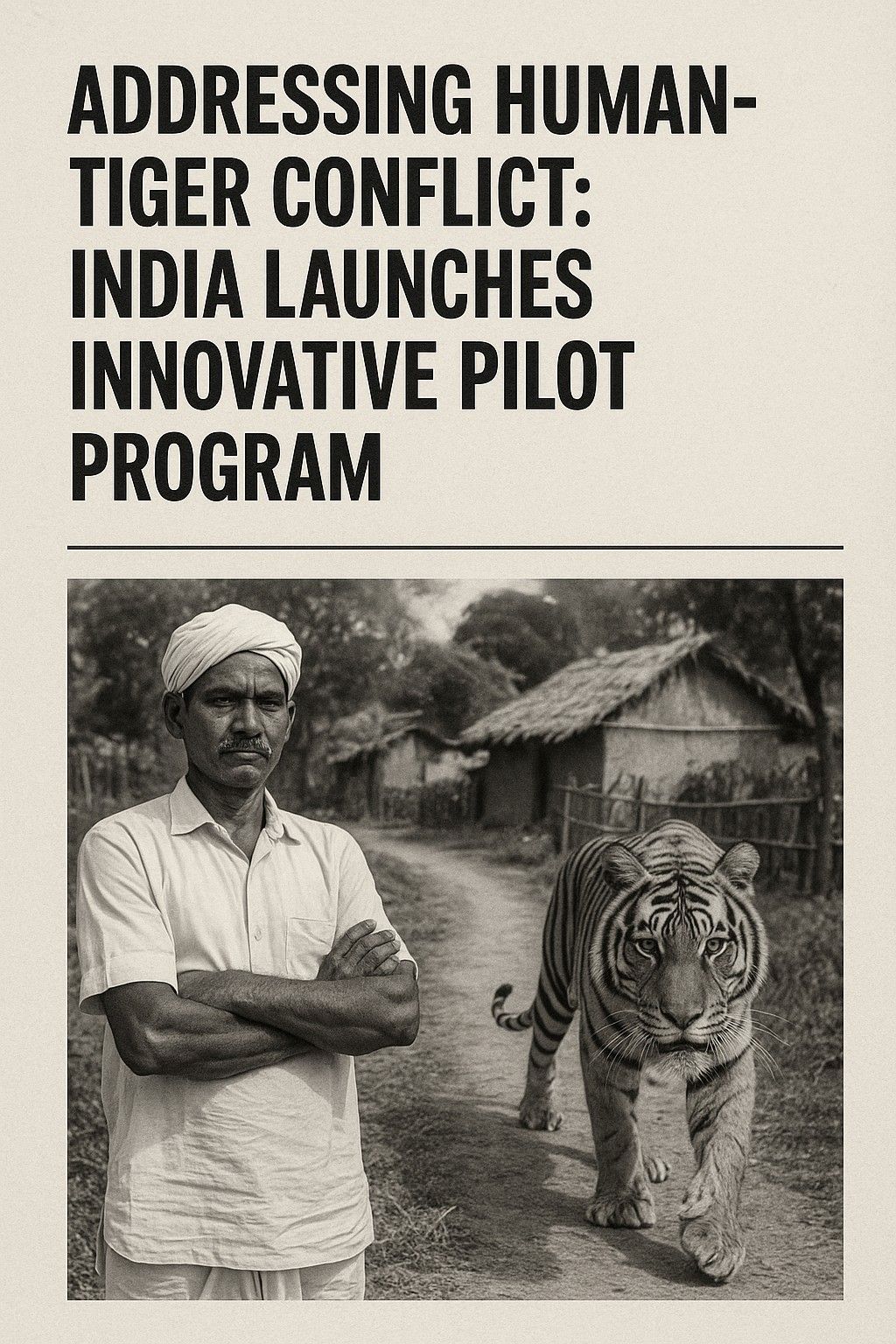 India Launches Pilot Program to Tackle Human-Tiger Conflict with CAMPA ...